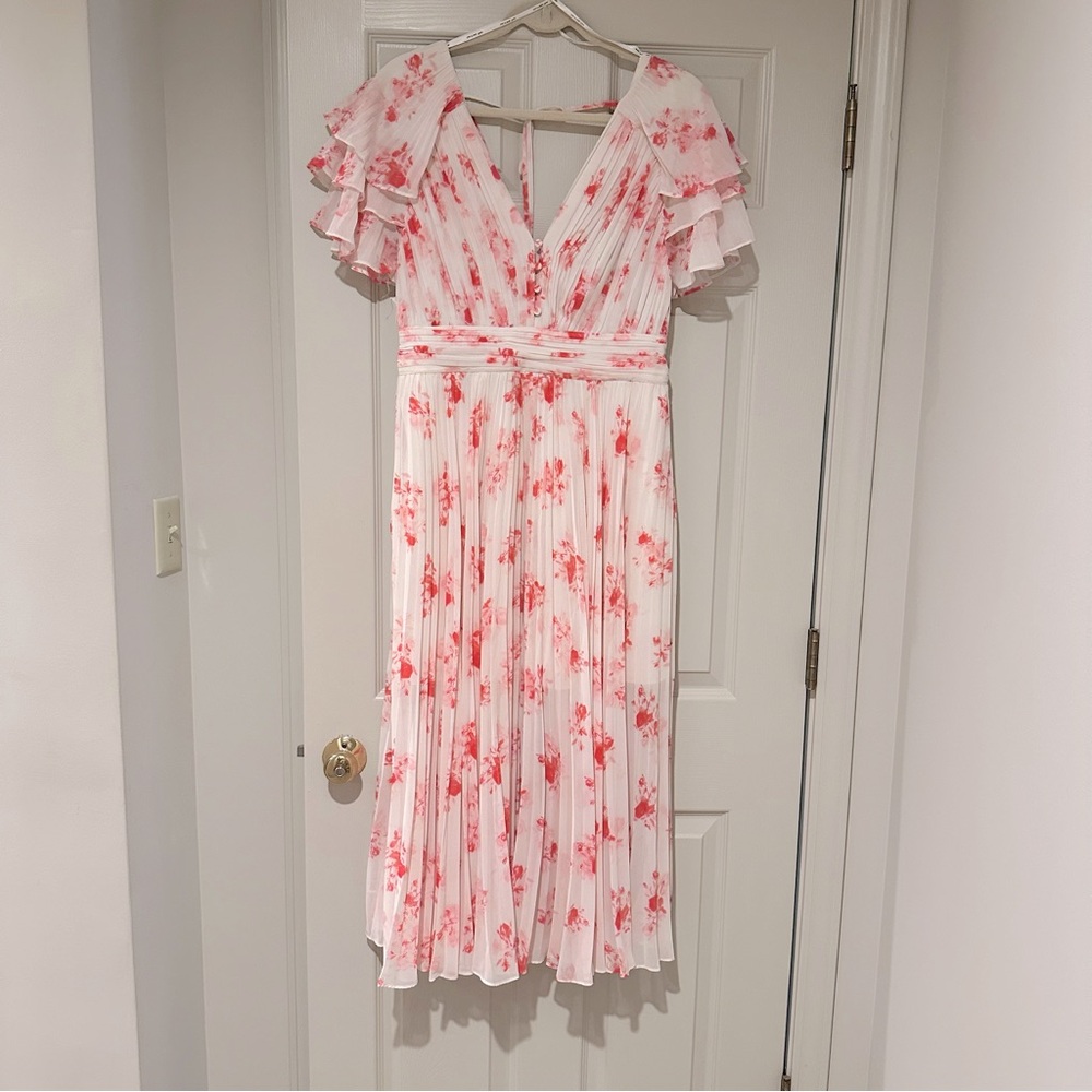 Self Portrait floral midi dress sz 8